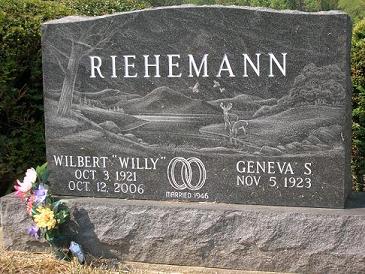 Double Headstone Design for Husband and Wife